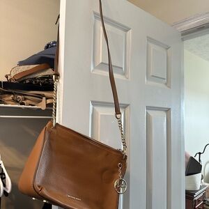 Michael Kors Brown Leather Shoulder Bag